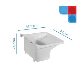 Tanque Plástico Branco 22 litros 49x43x28cm Astra