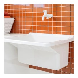 Tanque Plástico Branco 34 litros 55x47x31,1cm Astra