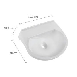 Lavatório Plástico Branco 8 litros Astra