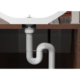 Sifão Tubo Extensivo Branco 1,50mt Blukit