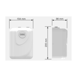 Aquecedor Elétrico Individual Plus 220V - AQ248/2 Cardal Aquecedor Elétrico Individual Plus 220V - AQ248/2 Cardal
