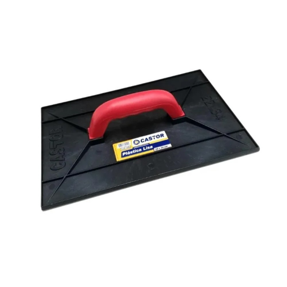 Desempenadeira Plástica PVC Lisa 22x34cm Castor