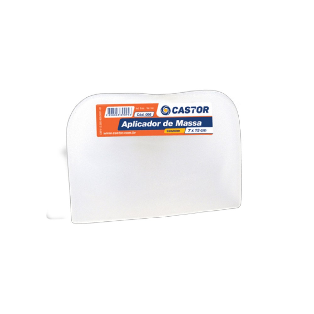 Aplicador de Massa em Celuloide 7x13cm Castor