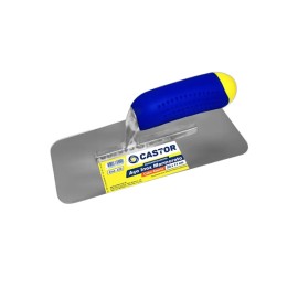 Desempenadeira Lisa de Aço Inox Marmorato 23x11cm Castor