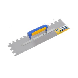 Desempenadeira de Aço Dentada 12mm 10x40cm Castor