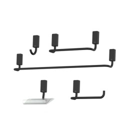 Kit De Acessorios 5 Peças New Celite One Preto Matte B5002E60R0