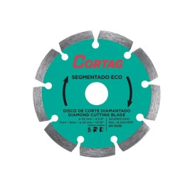 Disco Diamantado Segmentado Eco 4.3/8" 110x20mm Cortag