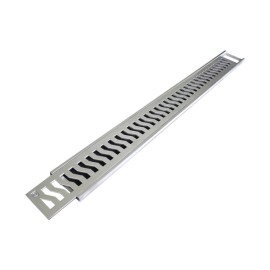 Conjunto Grelha e Porta Grelha Alumínio Leve Martelado 15X50cm Costa Navarro