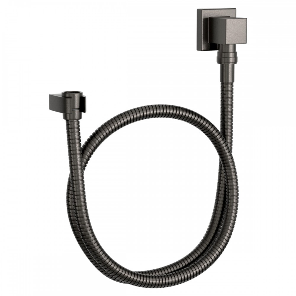 Kit Flexivel Deca Quadrado com Suporte para Ducha Manual Dark Antracite/Grafite 4604.GF.170.MT Kit Flexivel Deca Quadrado com Suporte para Ducha Manual Dark Antracite/Grafite 4604.GF.170.MT