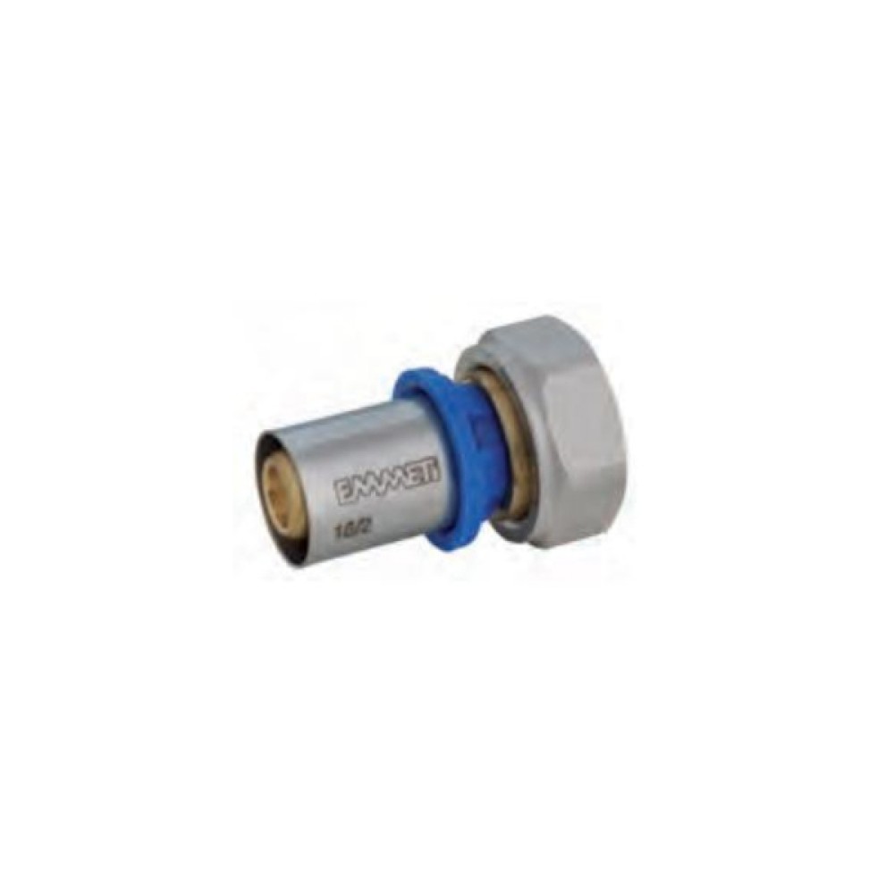 Conector Fêmea Móvel com Vedação Plena para Água Prensar 20mmX1/2 Emmeti 28180052 Conector Fêmea Móvel com Vedação Plena para Água Prensar 20mmX1/2 Emmeti 28180052