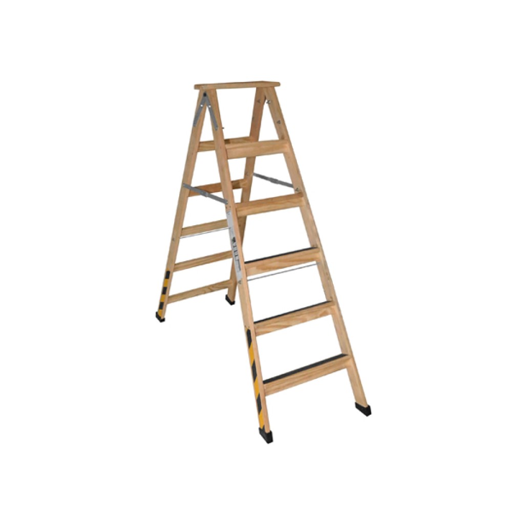 Escada de Madeira 6 degraus Pintor Profissional Segurança