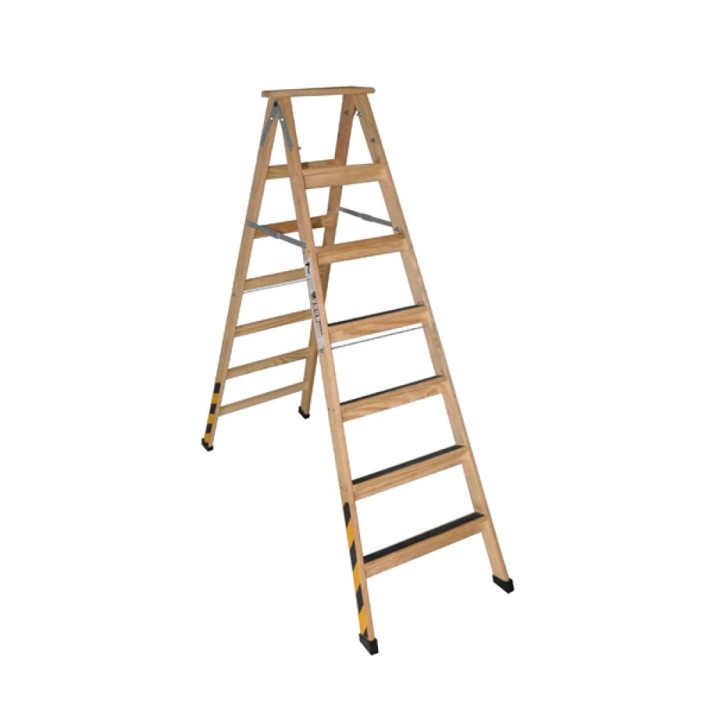 Escada de Madeira 7 degraus Pintor Profissional Segurança