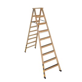 Escada de Madeira 9 degraus Pintor Profissional Segurança