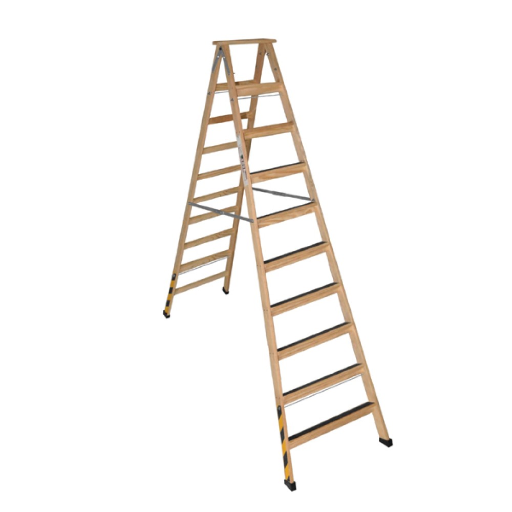 Escada de Madeira 10 degraus Pintor Profissional Segurança