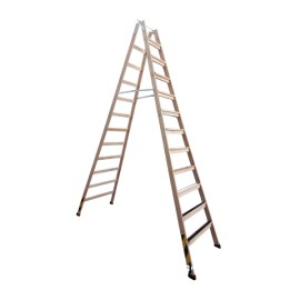 Escada de Madeira 12 degraus Pintor Profissional Segurança