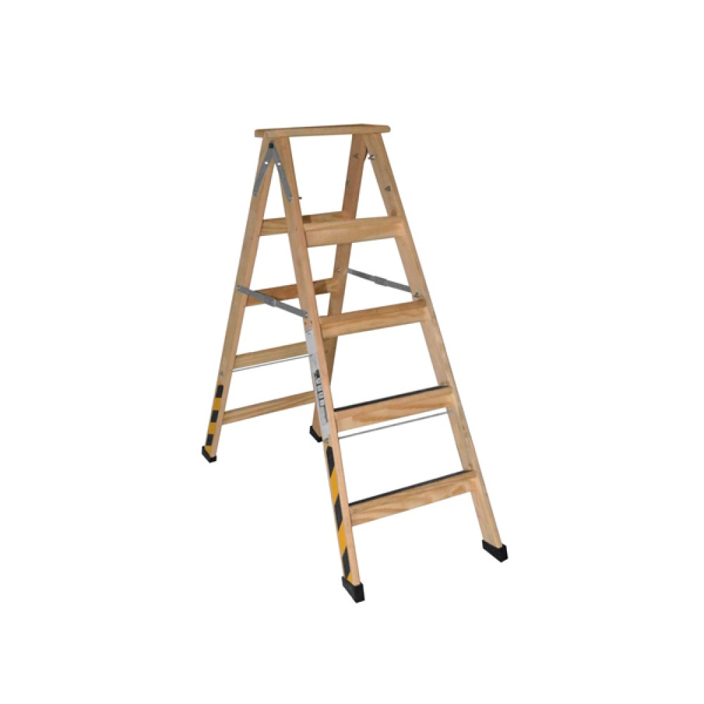 Escada de Madeira 5 degraus Pintor Profissional Segurança