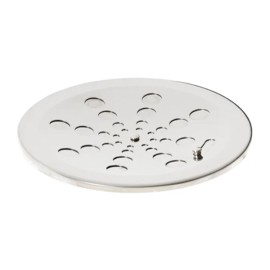 Grelha Redonda Inox Cromada Sem Caixilho 15cm Estilmax