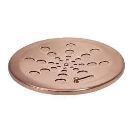 Grelha Redonda Inox Rose Sem Caixilho 15cm Estilmax