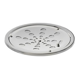 Grelha Redonda Inox Cromada Com Caixilho 15cm Estilmax