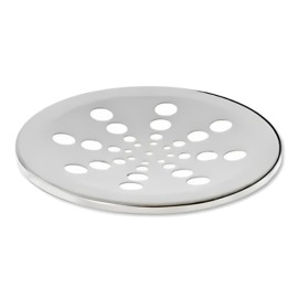 Grelha Redonda Inox Cromada sem Fecho e sem Caixilho 15cm Estilmax