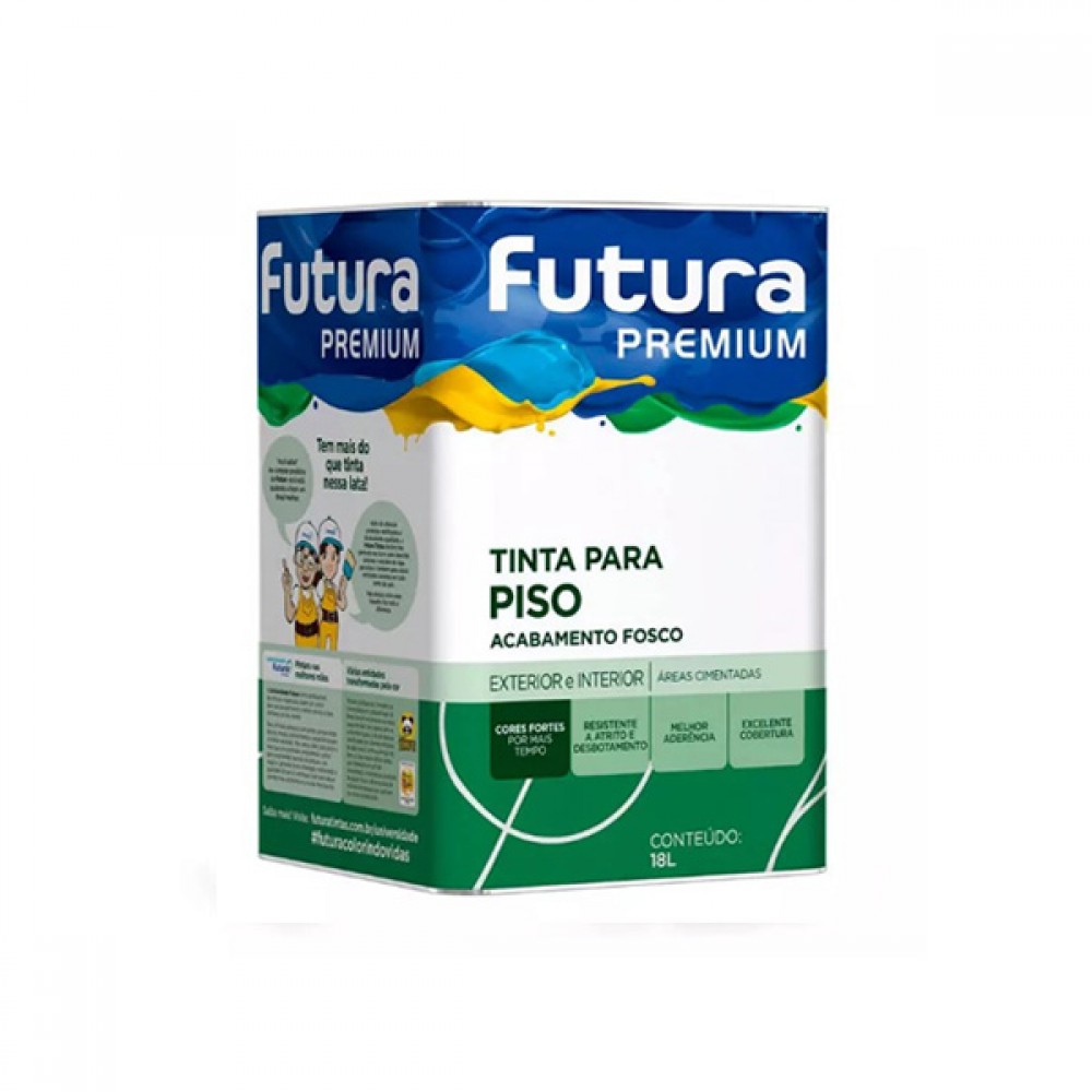 Tinta Acrílica Piso Cinza 18 Litros Futura - Futura - Pintura - Tintas -  Tinta Piso