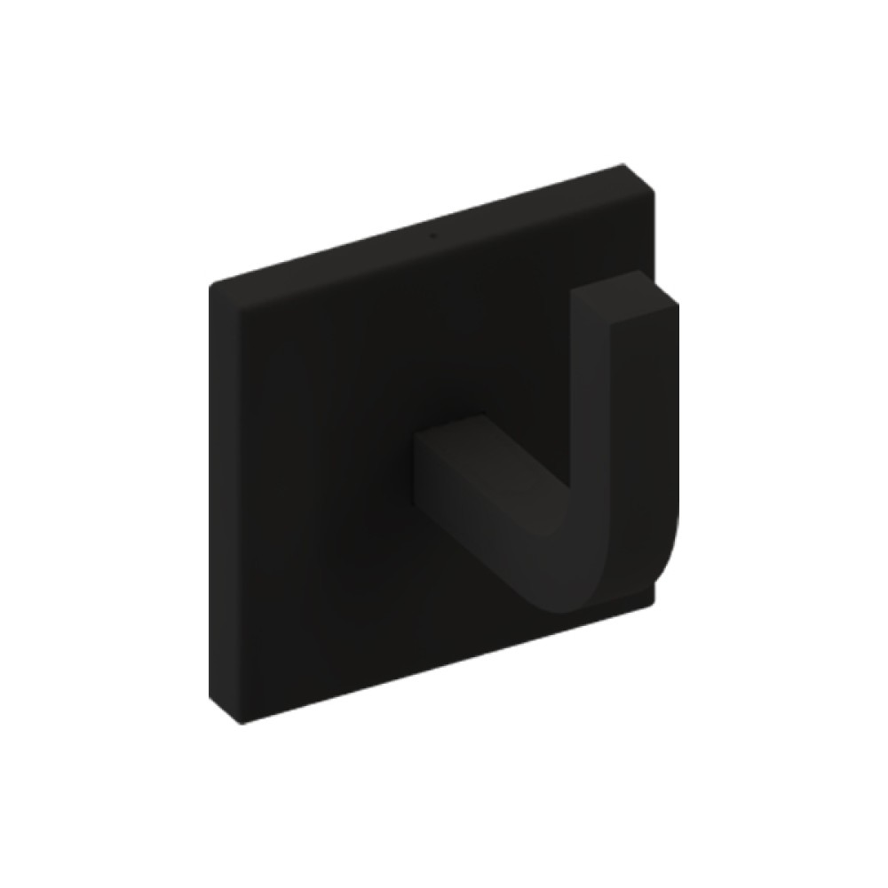 Cabide Reto Quada Preto Fosco Metalworks By Crismoe 05.QD03.PF Cabide Reto Quada Preto Fosco Metalworks By Crismoe 05.QD03.PF