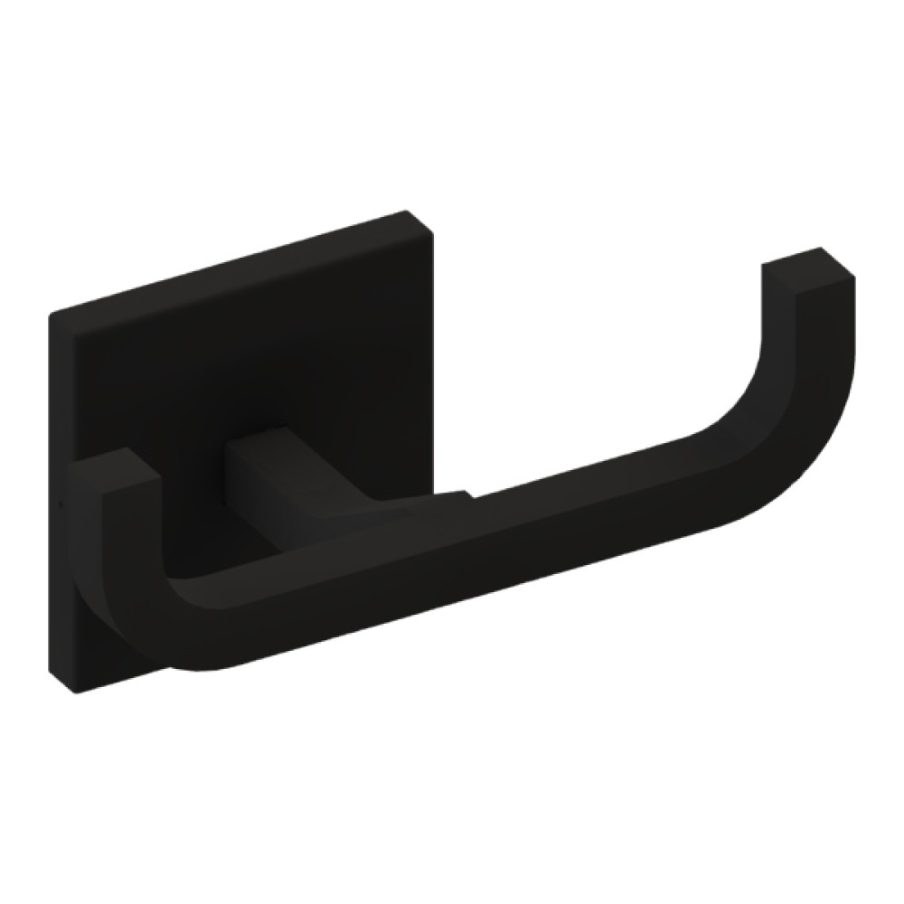 Cabide Duplo Reto Quada Metalworks Preto Fosco Crismoe 05.QD04.PF Cabide Duplo Reto Quada Metalworks Preto Fosco Crismoe 05.QD04.PF