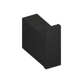 Cabide Unique Preto Fosco Metalworks By Crismoe 05.UQ00.PF