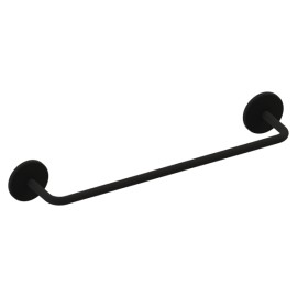 Toalheiro Round 30 cm Preto Fosco Metalworks By Crismoe 07.RD02.PF