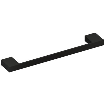 Toalheiro Unique 60 cm Preto Fosco Metalworks By Crismoe 07.UQ04.PF