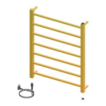 Toalheiro Termico Fio Aparente Grande Quada Premium Ouro Polido 19.TQ03.OP