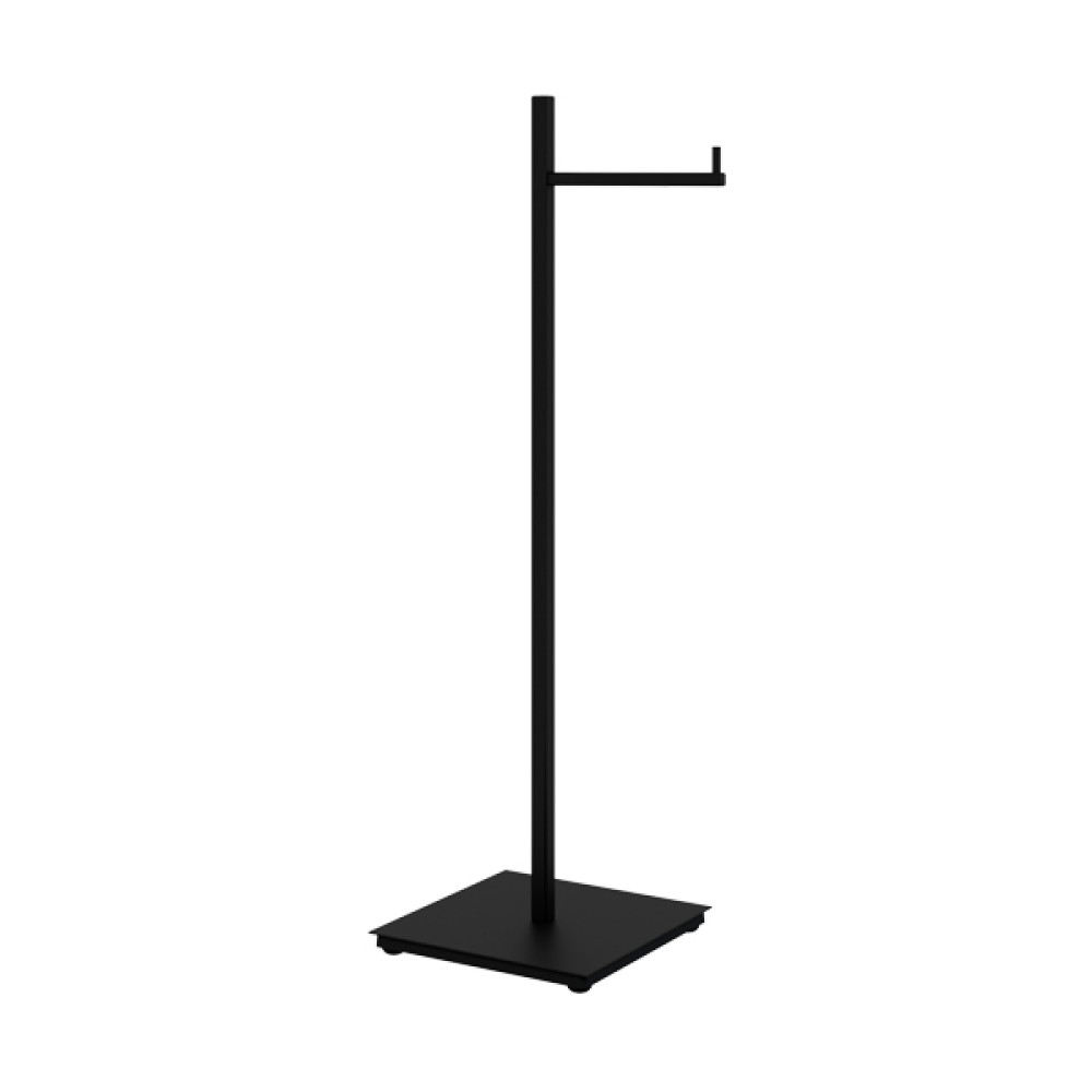 Papeleira Chão Simples Quada Preto Fosco Crismoe 57.QD01.PF Papeleira Chão Simples Quada Preto Fosco Crismoe 57.QD01.PF