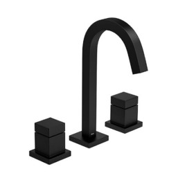 Misturador Black Matte Lavatório Deca Mesa Cubo 1877.BL86.MT Misturador Black Matte Lavatório Deca Mesa Cubo 1877.BL86.MT