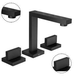 Misturador Lavatorio Bica Alta com Textura Black Matte Dream Deca 1877.BL87.MT.T01