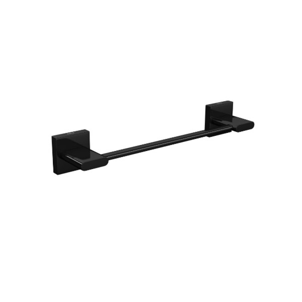 Porta Toalha Barra Black Noir 20cm Polo Deca 2040.BL33.020.NO Porta Toalha Barra Black Noir 20cm Polo Deca 2040.BL33.020.NO