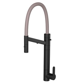 Monocomando Mesa Cozinha Bica Alta Fitro Twin Colore Black Matte e Fendi 2241.BL.MT.FD Monocomando Mesa Cozinha Bica Alta Fitro Twin Colore Black Matte e Fendi 2241.BL.MT.FD