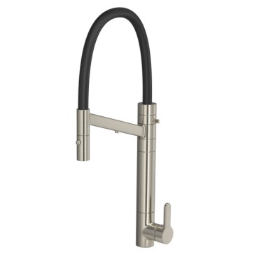 Misturador Monocomando Filtro Twin Colore Cozinha Mesa Deca Inox e Preto 2241.INX.PT