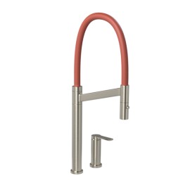Monocomando Mesa Cozinha Bica Alta Colore Deca Inox e Terracota 2289.INX.TC Monocomando Mesa Cozinha Bica Alta Colore Deca Inox e Terracota 2289.INX.TC