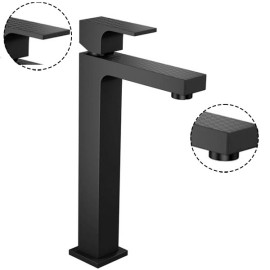 Misturador Monocomando Bica Alta Unic com Textura Black Matte Deca 2885.BL90.MT.T02 Misturador Monocomando Bica Alta Unic com Textura Black Matte Deca 2885.BL90.MT.T02