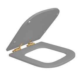 Assento Poliéster Polo cinza fosco com Fixação Gold Matte Deca AP.217.GL.MT.86 Assento Poliéster Polo cinza fosco com Fixação Gold Matte Deca AP.217.GL.MT.86
