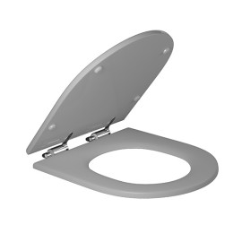 Assento Deca Poliester Slow Close Link Cinza Fosco AP.237.86 Assento Deca Poliester Slow Close Link Cinza Fosco AP.237.86