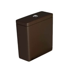 Caixa Acoplada Marrom Fosco Dual Flux (3 E 6L) Piano Deca Botao Cromado CD.21F.22 Caixa Acoplada Marrom Fosco Dual Flux (3 E 6L) Piano Deca Botao Cromado CD.21F.22