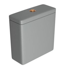 Caixa Acoplada Cinza Fosco Dual Flux (3 E 6L) Polo/Unic Deca Botao Red Gold CD.21F.GL.RD.86 Caixa Acoplada Cinza Fosco Dual Flux (3 E 6L) Polo/Unic Deca Botao Red Gold CD.21F.GL.RD.86