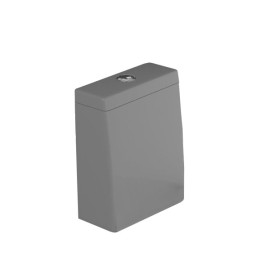 Caixa Acoplada Cinza Fosco Dual Flux (3 e 6 L) Link Deca Botao Cromado CD.23F.86 Caixa Acoplada Cinza Fosco Dual Flux (3 e 6 L) Link Deca Botao Cromado CD.23F.86