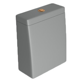 Caixa Acoplada Com Acionamento Duo Gold Matte Lk Cinza Fosco Deca CD.23F.GL.MT.86