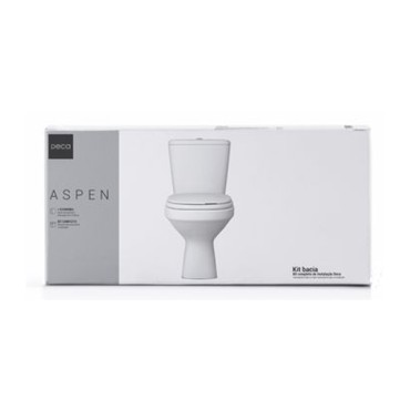 Kit Completo Bacia Com Caixa Acoplada Aspen Deca KP.750.17