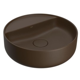 Cuba Redonda Apoio com Mesa Deca 40cm Marrom Fosco L.12040.M.22 Cuba Redonda Apoio com Mesa Deca 40cm Marrom Fosco L.12040.M.22