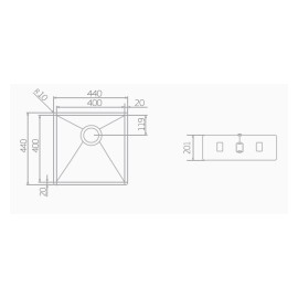 Cuba Inox Quadratta 40 Deca