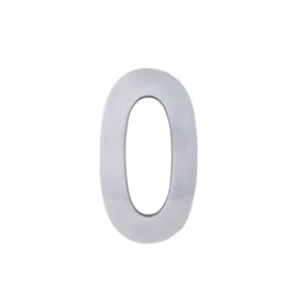 Número Casa "0" 22cm Parafusar Alumínio Polido LG Mais