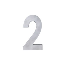 Número Casa "2" 22cm Parafusar Alumínio Polido LG Mais